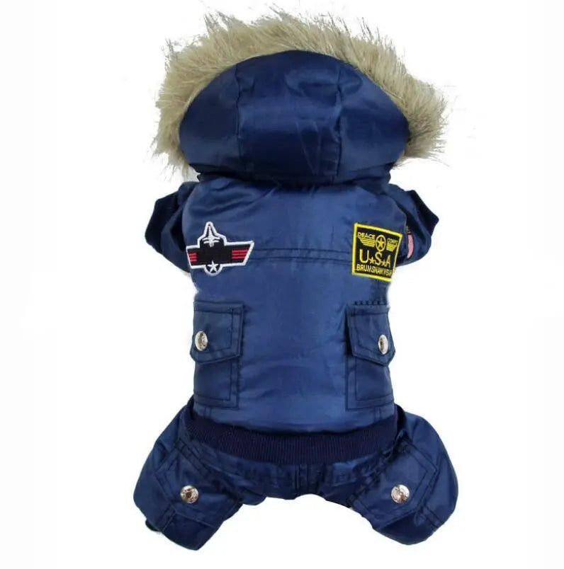 Air Force Inspired Four-Legged Pet Suit - Stylish Autumn And Winter Coats For Dogs Dog Hugs Cat