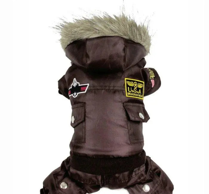 Air Force Inspired Four-Legged Pet Suit - Stylish Autumn And Winter Coats For Dogs Dog Hugs Cat