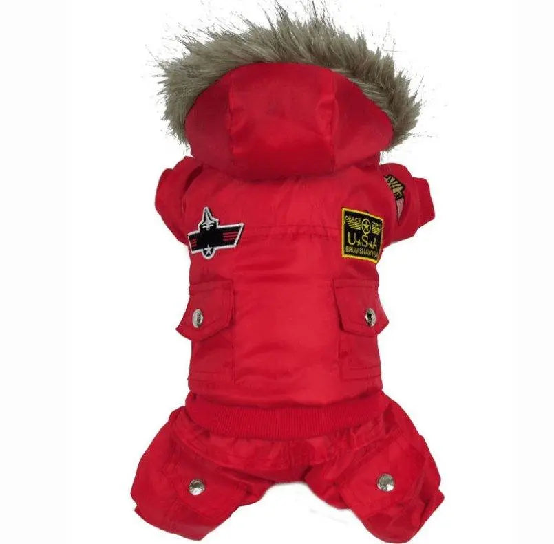 Air Force Inspired Four-Legged Pet Suit - Stylish Autumn And Winter Coats For Dogs Dog Hugs Cat